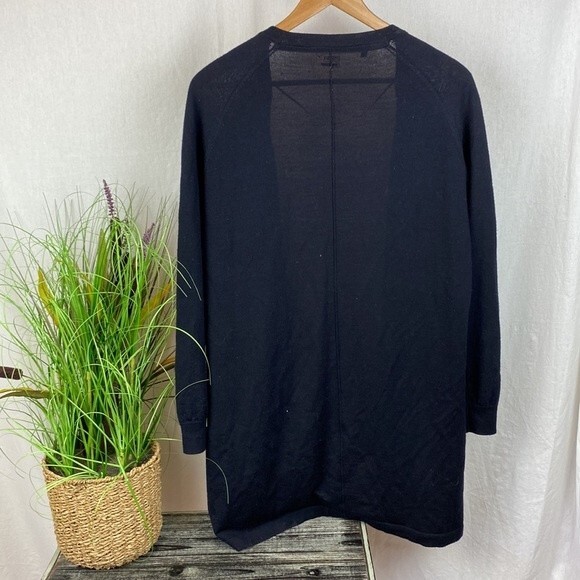 Gymshark Women's Black Knit Oversized Open Front Sweater M - Picture 2 of 4